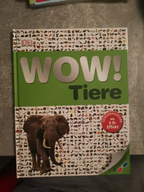 Kinderbuch "Wow! Tiere"  Wissen Sachbuch mit 3D-Brille