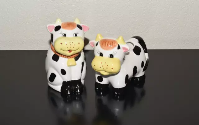 Houston Harvest Vintage Ceramic Cow Sugar And Creamer Set