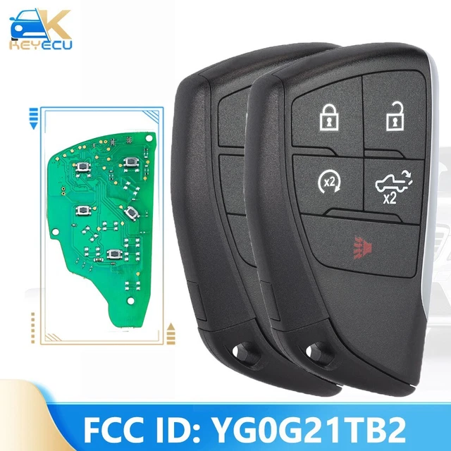 YG0G21TB2 Smart Remote Key Fob for Chevrolet Silverado 1500 2500 3500 2022 2023