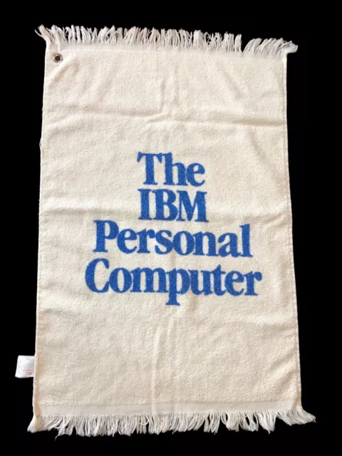 Vintage IBM Personal Computer Cannon Golf Towel Promo Item