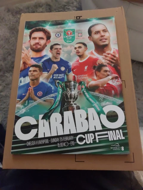 CARABAO CUP FINAL PROGRAMME 2024 LIVERPOOL v CHELSEA WEMBLEY 17.74