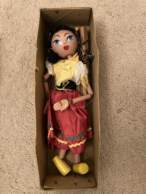Pelham Puppet Gypsy 1960/70 années bon état d'origine dans sa boîte