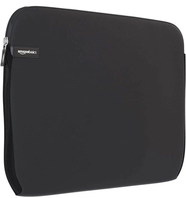 AMAZONBASICS LAPTOP TABLET Slim Carry Case Black Laptop Sleeve 15.6