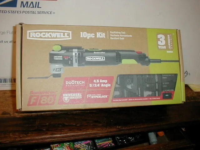 Rockwell Sonicrafter F80 RK683 Corded Oscillating tool 13-piece kit