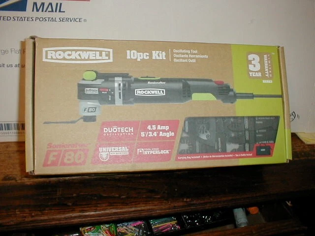 Rockwell Sonicrafter F80 RK683 Corded Oscillating tool 13-piece kit Rockwell Sonicrafter F80 RK683 Corded Oscillating tool 13-piece kit