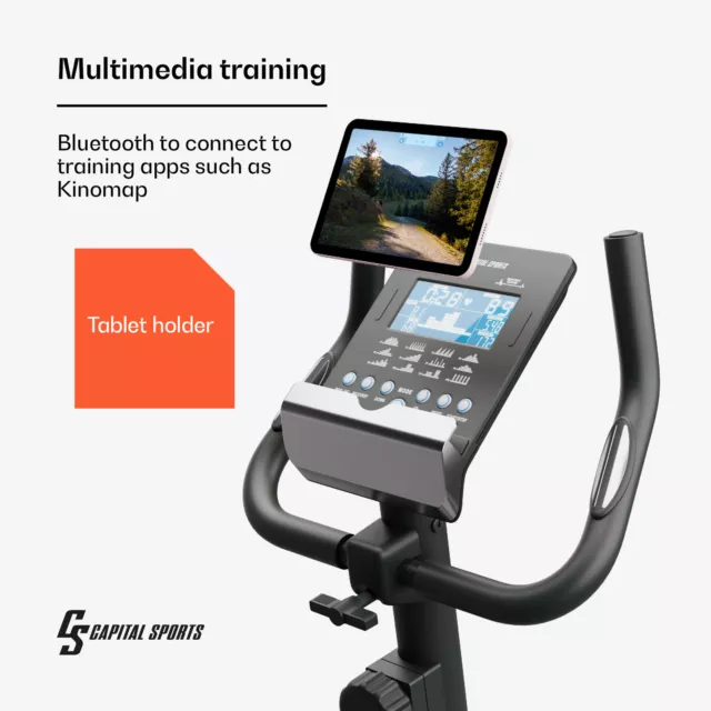 Fahrradtrainer Heimtrainer Ergometer Pulsmesser 32 Stufen Fitness Bluetooth App 2