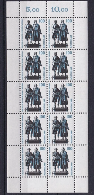 Bund BRD 1997 MiNr. 1934  Zehnerbogen SWK Sehenswürdigkeiten postfrisch