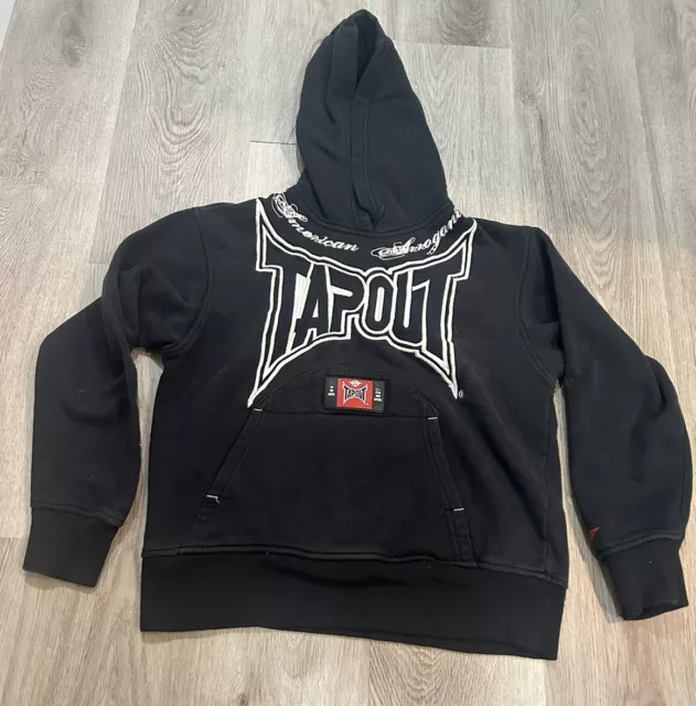 Tapout Sweatshirt Kids Small 8 American Arrogant Hoodie MMA (See Measurements)