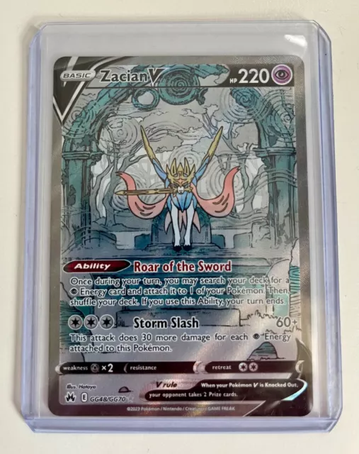 Pokemon - Zacian V GG48/GG70 - Crown Zenith - Galarian Gallery - Ultra Rare  Alternate Art