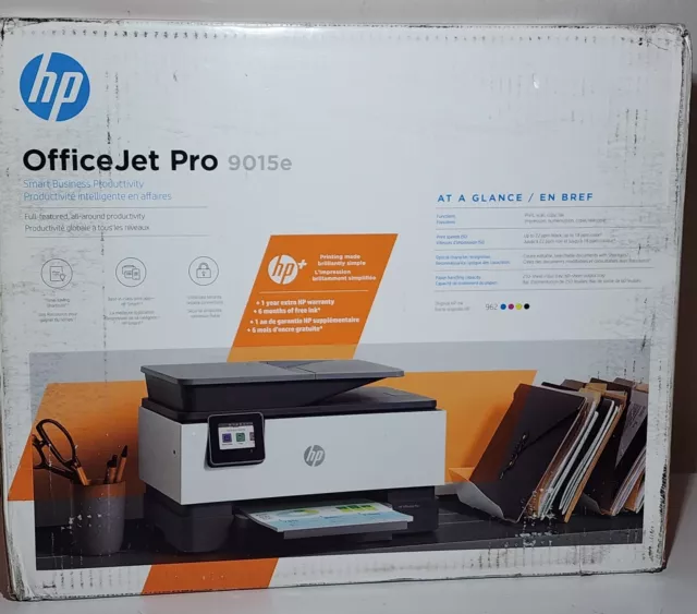 Brand New! HP OfficeJet Pro 9015e Color Inkjet All-in-One Printer
