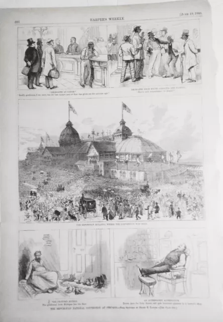 The Republican National Convention Chez Chicago - Harper's Hebdomadaire 1880