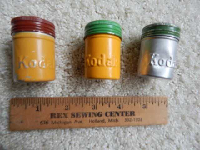 Vintage KODAK Film Canisters plus film