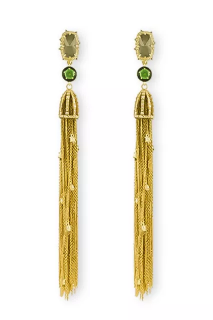 Alexis Bittar Cascading Tassel Clip Earrings