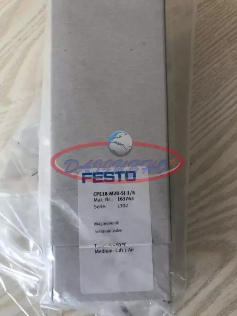 New FESTO CPE18-M2H-5J-1/4 163763 solenoid valve