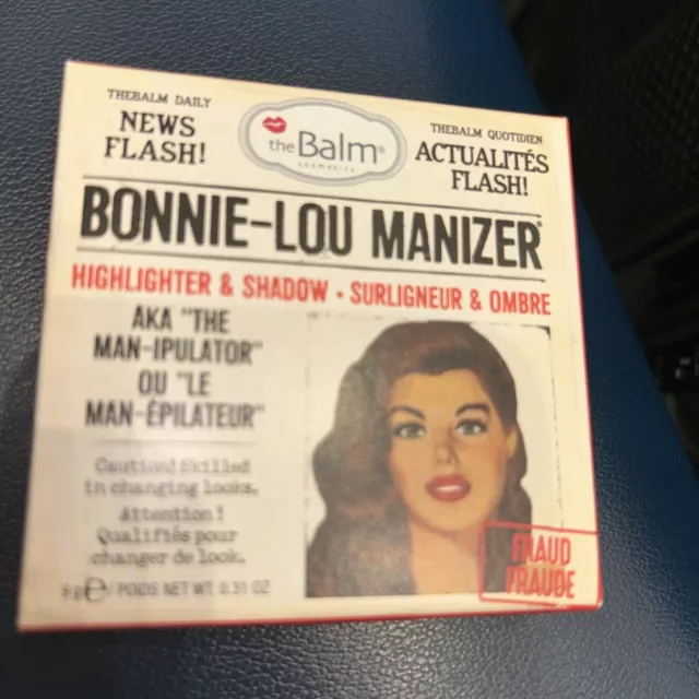 The Balm Cosmetics Bonnie-Lou Manizer Highlighter And Shadow New, Boxed *rare*