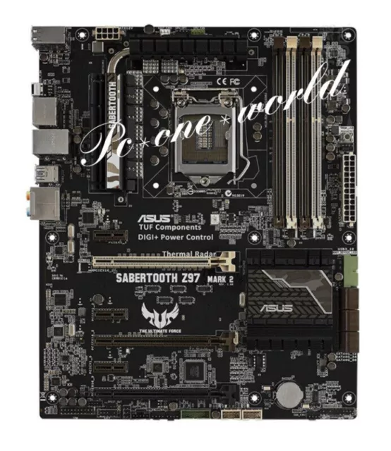 Asus SABERTOOTH Z97 MARK2 DDR3 DIMM Intel Z97 LGA 1150 Motherboard USB3.0 ATX