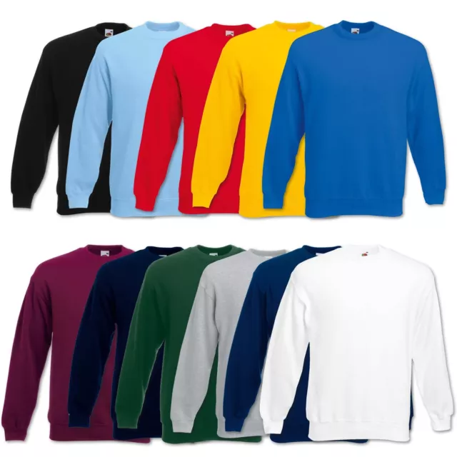 Fruit of the Loom Sweatshirt Set-In Herren Pullover Pulli Gr. S M L XL 2XL 3XL 2