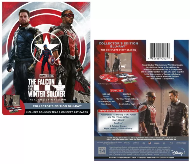 FALCON AND THE WINTER SOLDIER 1 2021 MARVEL TV Season Series US BLURAY STEELBOOK