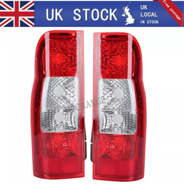 Pair Rear Tail Light Brake Lamp Lens For Ford Transit MK7 2006-2014 Left+Right