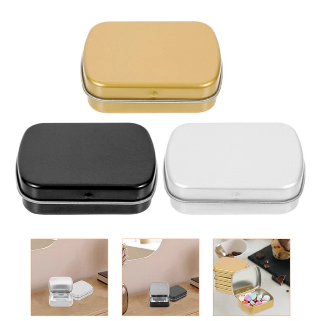 15 Pcs Organisateur De Couvercle Mini Boite En Fer Mini Conteneurs Boîte