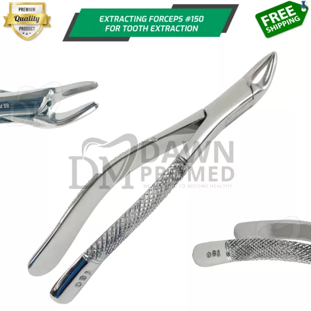 Dental Universal Extracting Forceps 150 for Upper Incisors Root Teeth Surgical