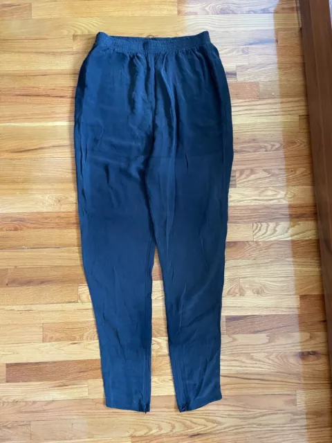 lanvin silk pants