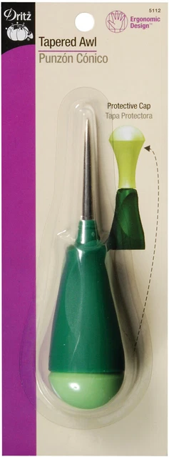 Dritz, diseño ergonómico con tapa protectora, 1 unidad, chal cónico verde