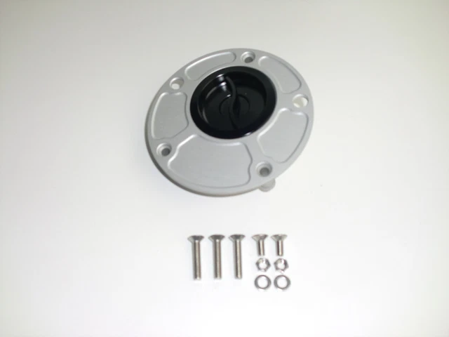 Tappo serbatoio / rapido / CNC / argento/nero / MV Brutale 1078 / 910 / 750 / F4
