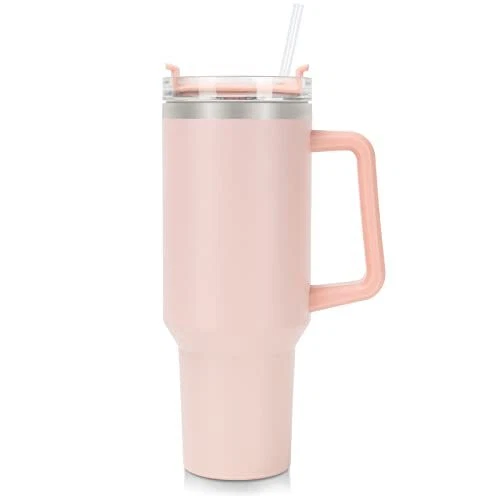 Kerykwan 40oz Tumbler with Handle Insulated Stainless Steel Travel Coffee Mug...