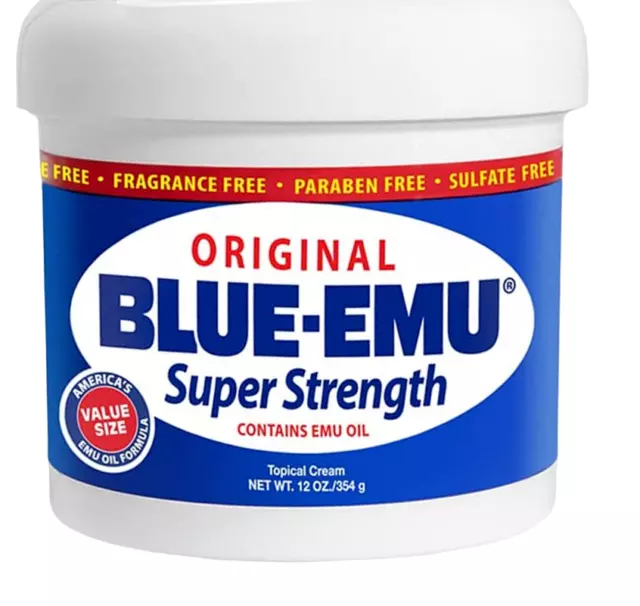 Blue Emu Original Analgesic Cream Super Strength Emu Oil 12 oz - exp 11/24
