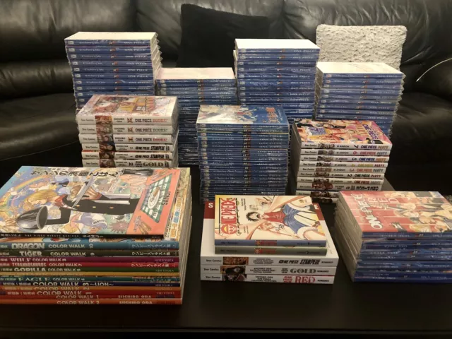 Lotto Manga ONE PIECE 1-106 + Artbook Vari, Romanzi, Speciali,  Anime Comics.