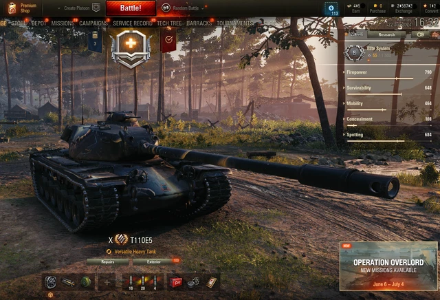 Account with Chieftain Mk 6 and many OP Premium Tanks like IS3 De