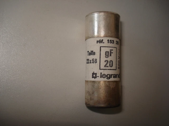 Fusible Legrand 22 X 58 20A 500V Type Gf