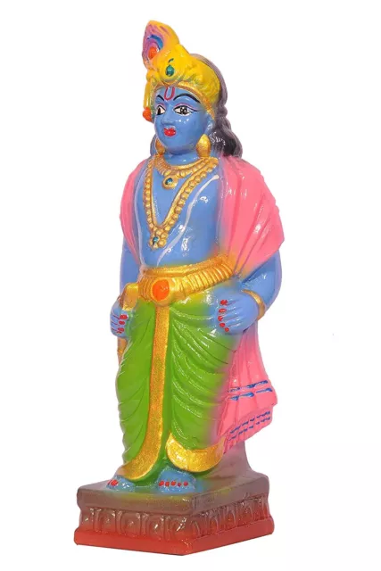 Lord Krishna Ceramic Idol Statue Showpiece Gift Living Room Pooja Room
