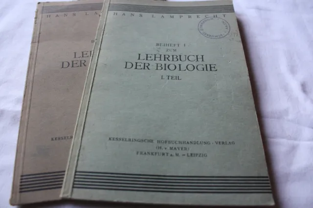 Lehrbuch der Biologie  Beiheft 1 und Beiheft 2