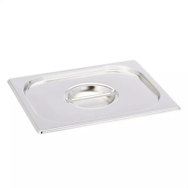 Gastronomorm Pfanne Behälterdeckel 1/2 Grösse Abdeckung Edelstahl Bain Marie Dampfofen