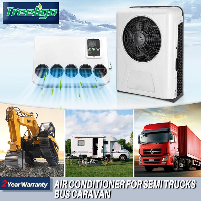 12V TRUCK AIR Conditioner 12000BTU Split AC Unit Fit Semi Trucks Bus RV