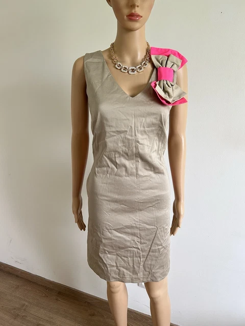 Robe Sinéquanone Manches 3/4 Rouge Taille 36 - Style Pin-up Crayon, Neuve Avec étiquettes