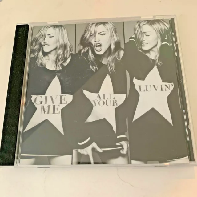 Madonna GIVE ME ALL YOUR LUVIN' US PROMO CD Single MDNA Nicki Minaj MIA