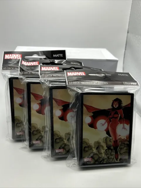 Marvel Scarlet Witch Deck Protector Matte Sleeves 4 Packs of 65 Ultra Pro