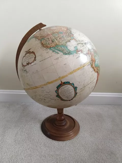 VTG Replogle World Classic Raised Relief Globe 12 Inch Leroy M Tolman 1980s USSR