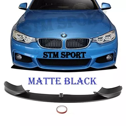 Matte Black Bmw 4 Series F32 F33 F36 Front Performance Splitter Lip Spoiler Chin