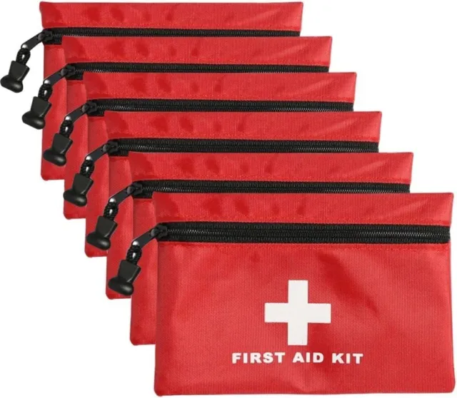 First Aid Kit 42pc Small All Purpose Emergency Med Kit Home Work Travel  Camp Box 