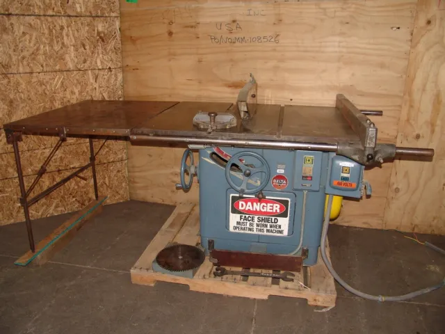 Delta Rockwell table saw 5hp , 38" x 48" cast table , 32" extension