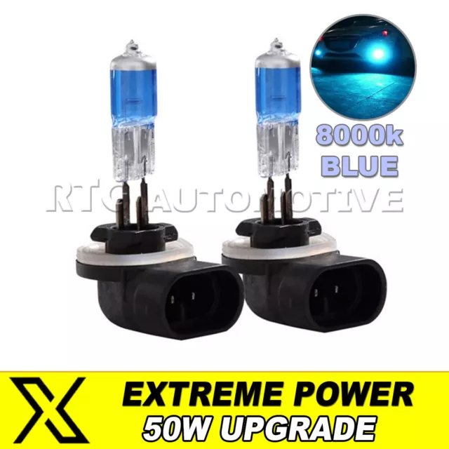 H27/2 881 Front Fog Lamp Light Bulbs 50W High Power Blue 8000k Fits Chevrolet