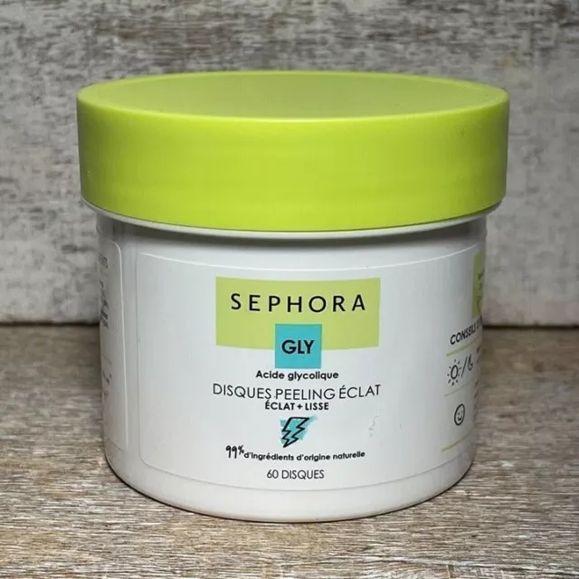 Sephora GLY Glycolic Acid Glow Peel Pads Radiance & Smooth 60 Pads Sealed New