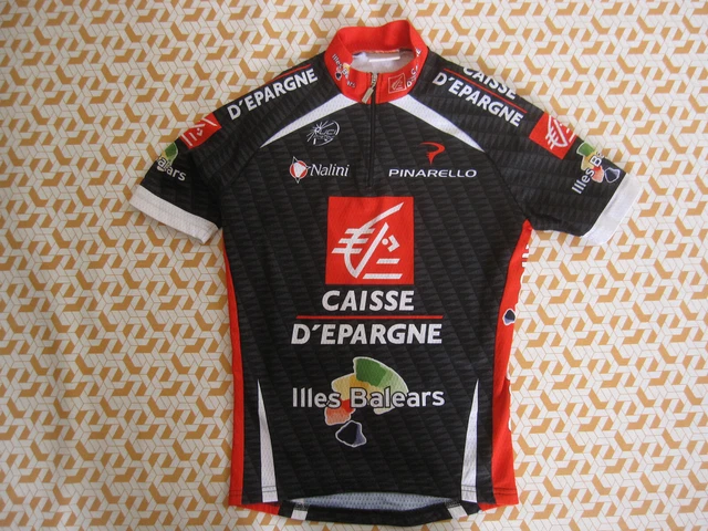 Maillot Cycliste Caisse D'épargne 2008 Nalini Pinarello Homme