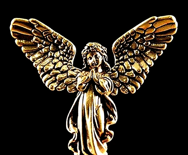 ANGEL FAIRY GOLD Lustre Fantasy Magic Christianity Heaven Good Luck God ...