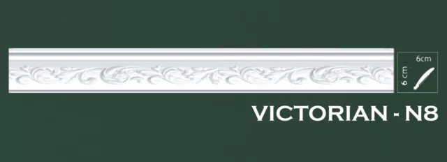 POLYSTYRENE LIGHTWEIGHT COVING MOULDING CORNICE Next Day Victorian N8 SAME DAY