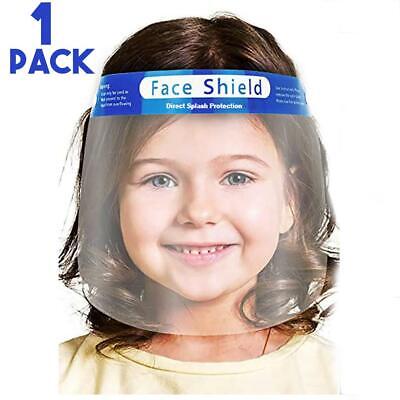 Kids Face Shield Mouth Full Protection Fog Haze Children Toddler Pvc Blue 1 Pc